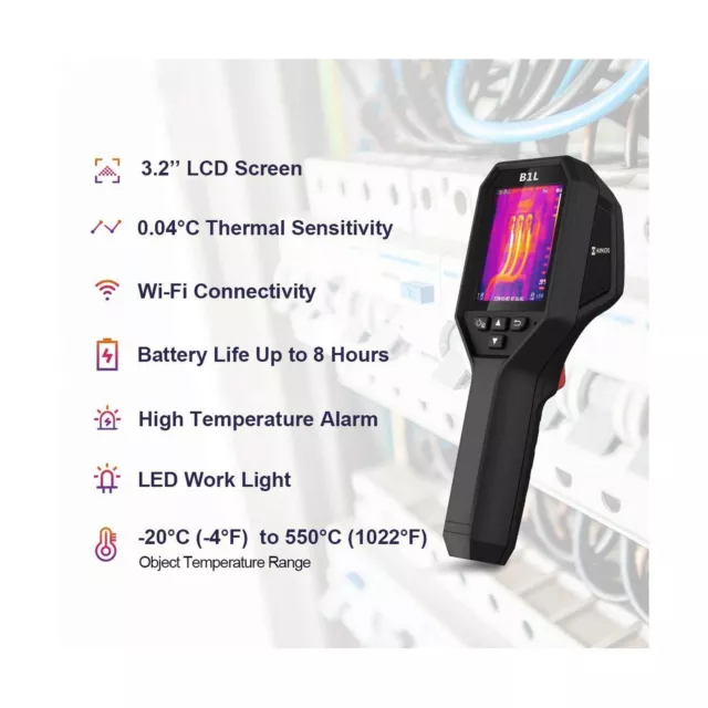 HIKMICRO B1L 160 x 120 IR Resolution Thermal Imaging Camera with WiFi, 25Hz R... 2