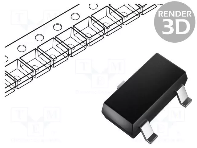 Diode : Diode de Commutation ; SMD ; 70V; 0,2A; 6ns; SOT23; Ufmax :1,25V; Ifsm :