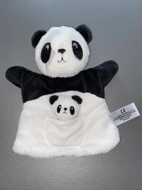 Doudou Marionnette Panda Avec Son Bébé Poche Simba Toys Nicotoy Kiabi
