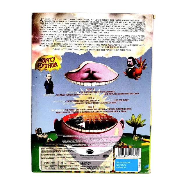 MONTY PYTHON ALMOST The Truth + Holy Grail + Live DVD British Comedy ...