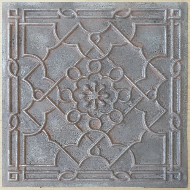 2x2 Ceiling tile faux tin weathered iron decor wall panels PL09 10pcs/lot