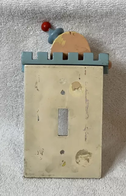Vintage 3D Humpty Dumpty Light Switch Cover Plate By IRMI Wooden 1980’s 1990’s 2