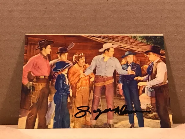 SUGAR DAWN Hand Signed Autograph 4x6 Photo - 40'S CHILD ACTRESS IN WESTERNS