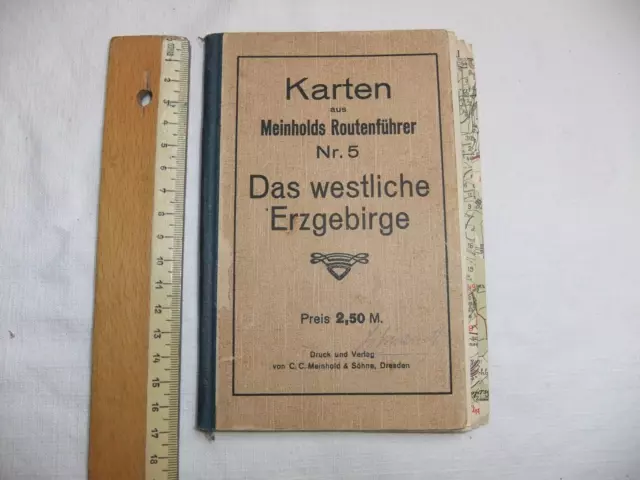 Karten Meinholds Routenführer , Westliches Erzgebirge