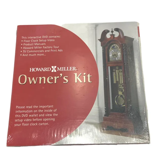 Howard Miller Owner's Kit DVD New Sealed -Set Up - Product Manual - Factory Tour