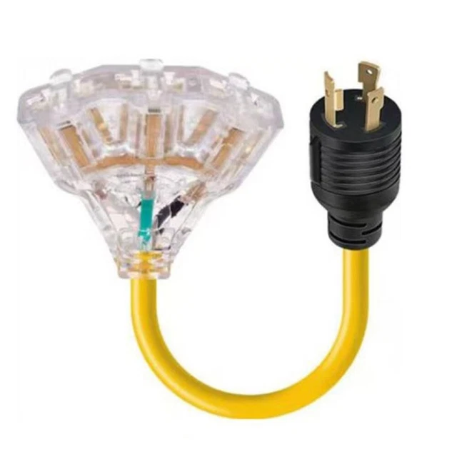 Cordon d'alimentation de rallonge de g??n??rateur fiable 1 pi??ce 30 A avec fil