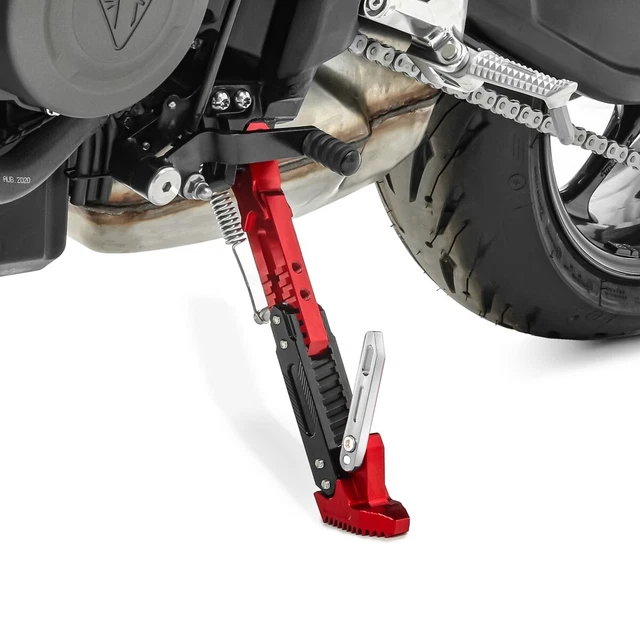Rallonge De Béquille Latérale Noire Pour Royal Enfield Classic 350 Reborn - En Acier - Compatibilité à Vérifier