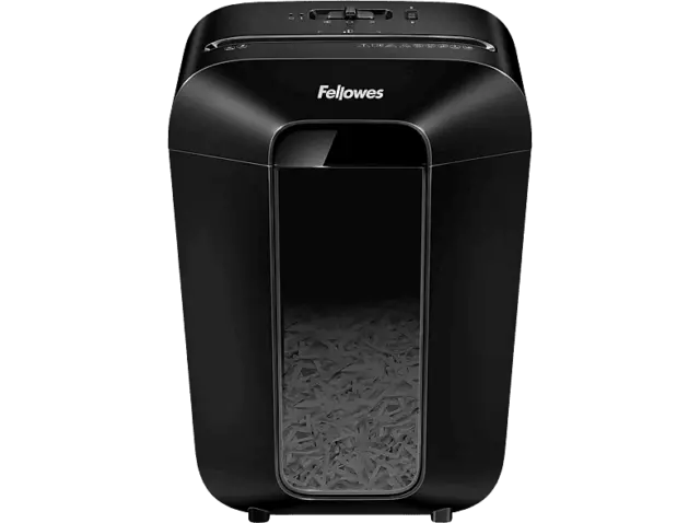 Destructora de papel - Fellowes LX70, Corte en partículas, Negro