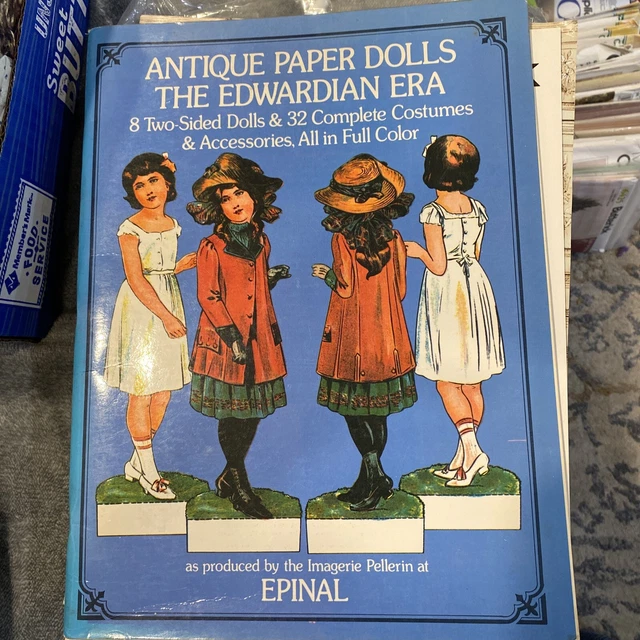 ANTIQUE PAPER DOLLS The Edwardian Era 1975 Book Uncut & Unused NEW