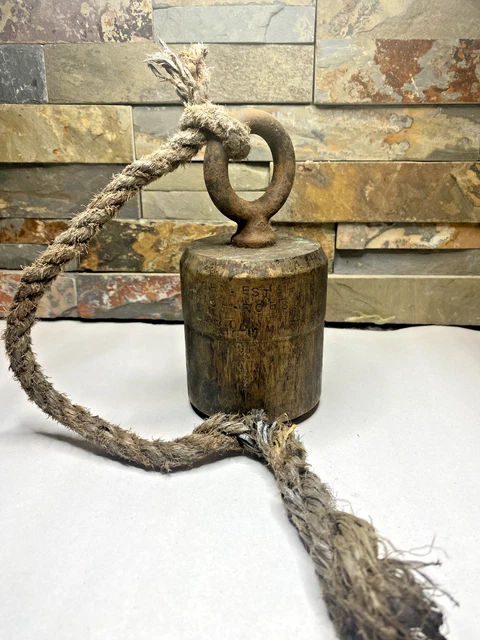 Vintage Rustic Brass/Bronze Boat Anchor Show Boat Operators John Estep 7 1/2 lb.