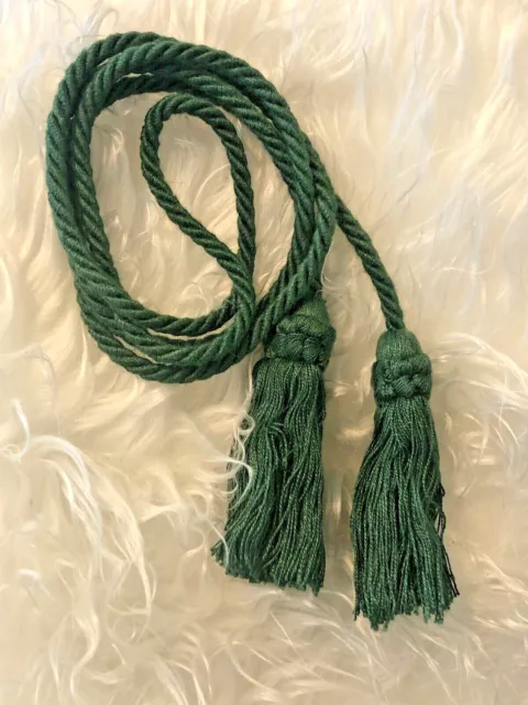 Double Tassel Green Elegant Decorative Curtain Home Party Decor Chair Ornament