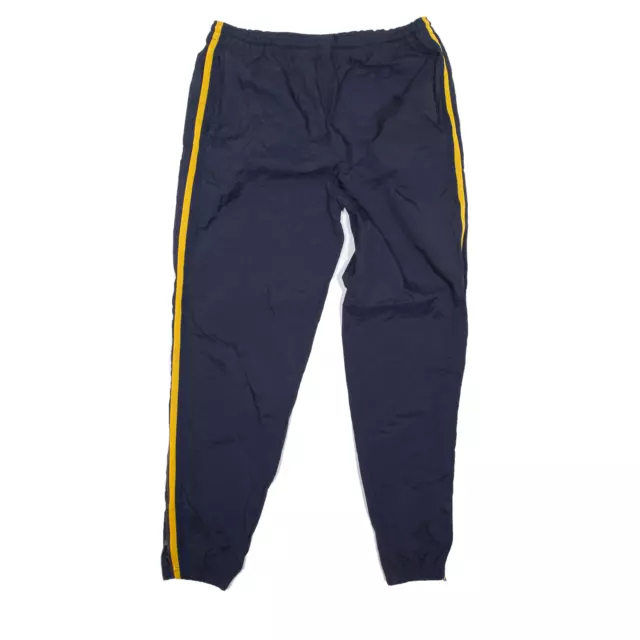 CHAMPION Pantaloni da pista blu nylon affusolati da uomo L W34 L31