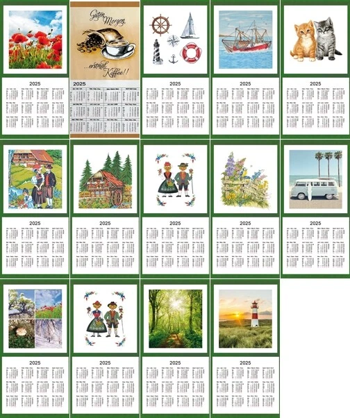 STOFFKALENDER, TEXTILKALENDER 2025, 35x65cm, inkl. Holzstab+Kordel EUR