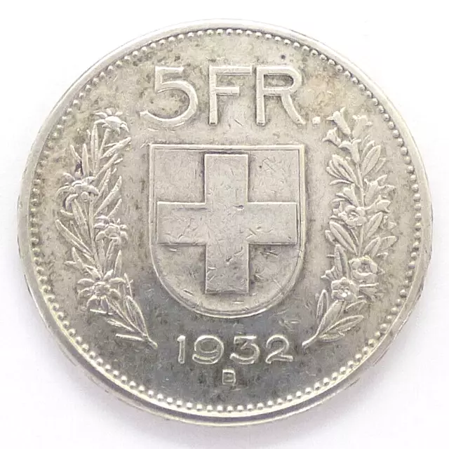 5 Franken, Silber, 1932 B, Schweiz (4322)