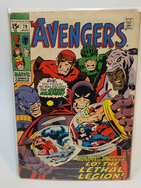 The Avengers #79, Grim Reaper, Silver 4.0 / 4.5  Bronze, 1970, Marvel Comics,