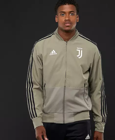 VESTE FOOTBALL ADIDAS Juventus Kaki Taille S neuf et authentique
