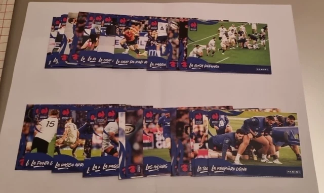 PANINI RUGBY RARE LOT DE 9 CARTES ET STICKERS ANTOINE DUPONT