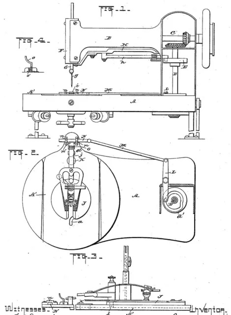 Máquina de coser antigua y antigua: historia CANTANTE. documentos, ideas 1851-1919