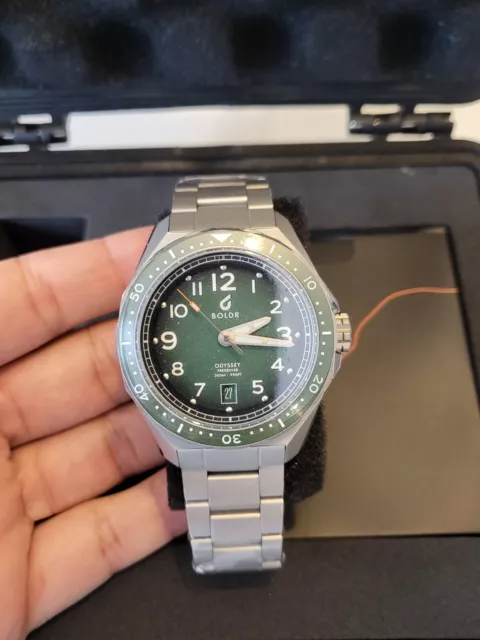 Brand new Boldr Odyssey Freediver 202 Watch, 40mm flat sapphire crystal