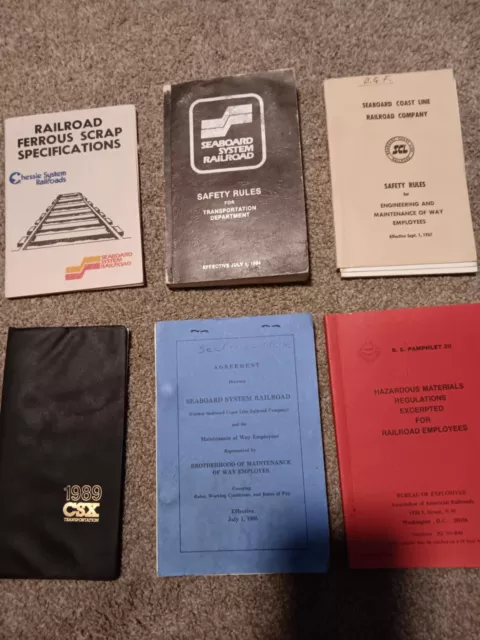 Seaboard System Railroad Safety Rules, Maintenance/Hazardous Material, CSX Train