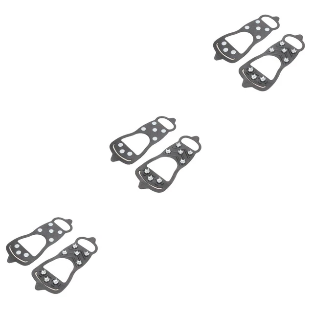 3x Snow Spikes Shoe Ice& Snow Grips Ice Cleats Grips