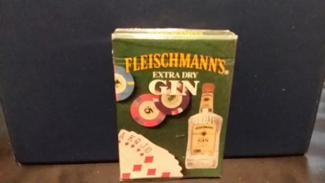 Fleischmanns Extra Dry Gin Playing Cards New Sealed In Package