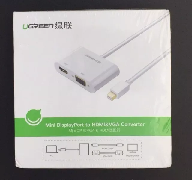 Ugreen Mini Displayport (Éclair) vers HDMI VGA Adaptateur Convertisseur_J43