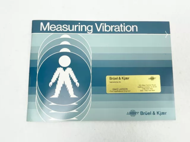 Bruel & Kjaer Measuring Vibration Booklet - 1982