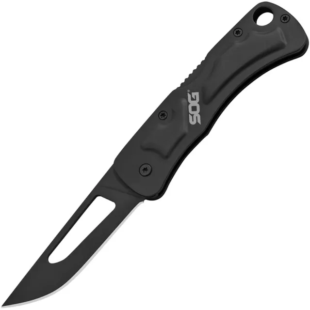 SOG Centi II Lockback Stainless Black Oxide Handle Folding Blade Knife CE1012CP
