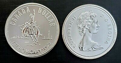 Canada 1975 Calgary Commemorative Specimen Silver Dollar!!