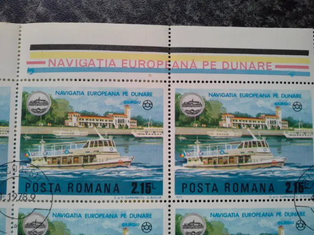 Briefmarken Rumänien-Bogensatz-Schiffe/Navigation- 1978 -Bukarest gestempelt