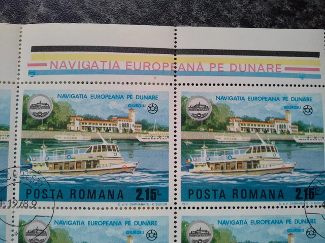 Briefmarken Rumänien-Bogensatz-Schiffe/Navigation- 1978 -Bukarest gestempelt