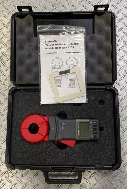 AEMC Instruments Model 3731 Clamp-On Ground Resistance Tester Used