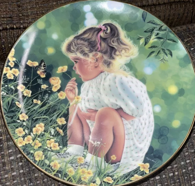 Ashley Higgins Bond Hamilton Collection 2181E 1987 Treasured Days Plate Little G