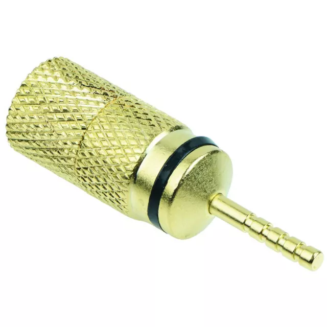 5 x Gold Plated 2mm Black Speaker Pin Plug Connectors