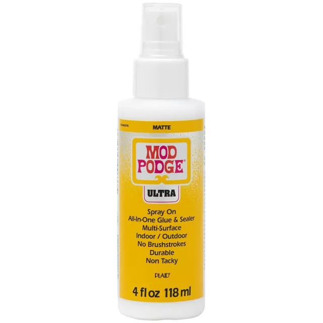 Mod Podge Ultra Matte - Spray On All-in-One Glue & Sealer 4oz/118ml Art And Craf