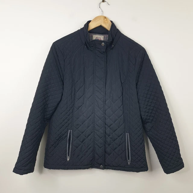 ARABELLA ADDISON JACKET Women s Medium Black Diamond Quilted Full Zip No Hood 11.99 PicClick UK