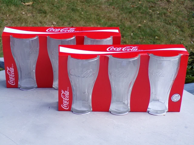 Set De 3 Verres Coca-Cola Hauts 20 Cl - En Verre Transparent, Idéal Pour Les Boissons Gazeuses - 11