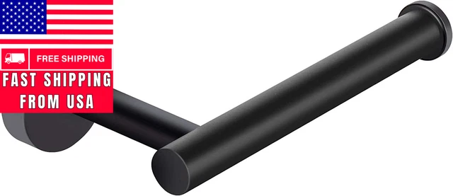 Matte Black Toilet Paper Holder, Premium Bathroom Toilet Paper Holder Wall Mount
