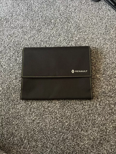 Genuine Renault Document Wallet Folder Manual Handbook Service Holder