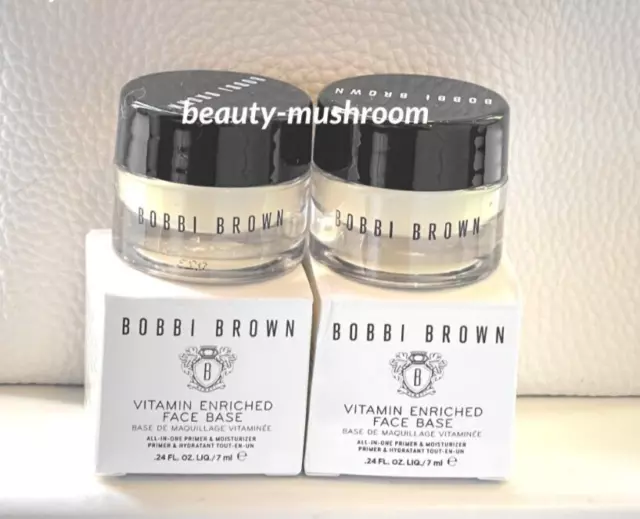 New in Box Bobbi Brown Vitamin Enriched Face Base 2 x 7ml . Total 14ml