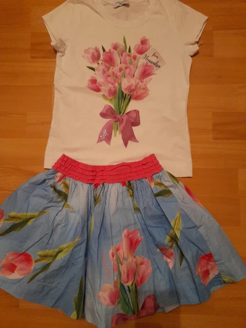 Monnalisa Bugs Bunny Skirt Set Age 5-6 Yrs