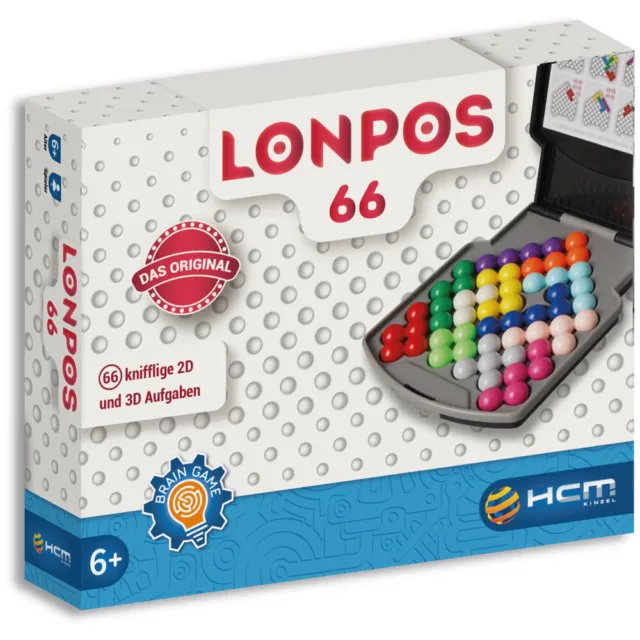 Original LONPOS 066 Denkspiel Reisespiel Gehirntrainer Knobelspiel Strategie NEU