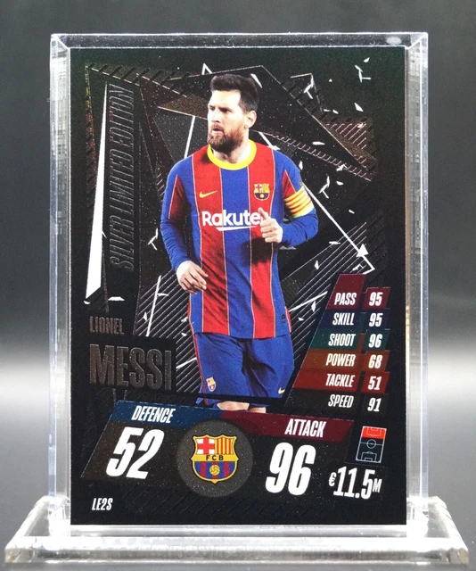 Messi Topps LIONEL MESSI TOPPS Match Attax CL LE2S Silver Limited Edition Barcelona ...