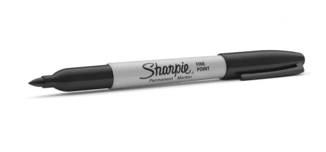 Sharpie Permanentmarker mit feiner Spitze, schwarz, 2 Stück 3