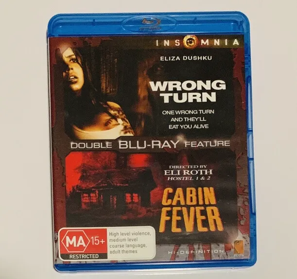 Wrong Turn + Cabin Fever *Good Condition* Blu-Ray