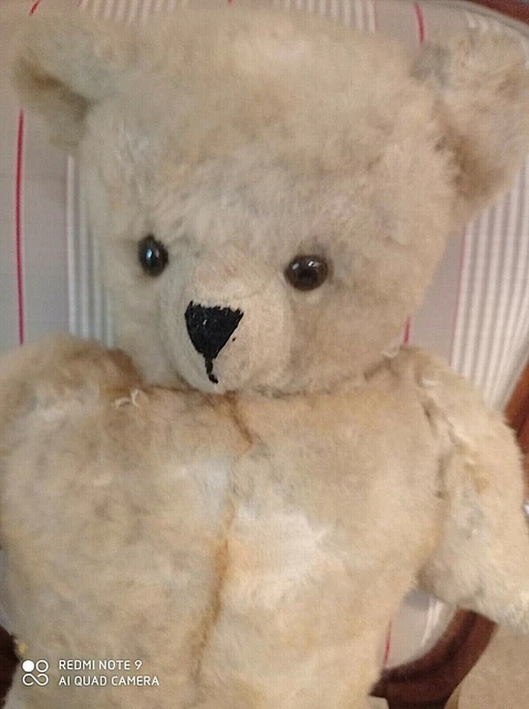 GROS OURS VINTAGE EN PELUCHE 90CM TEDDY BEAR JOUET TOYS