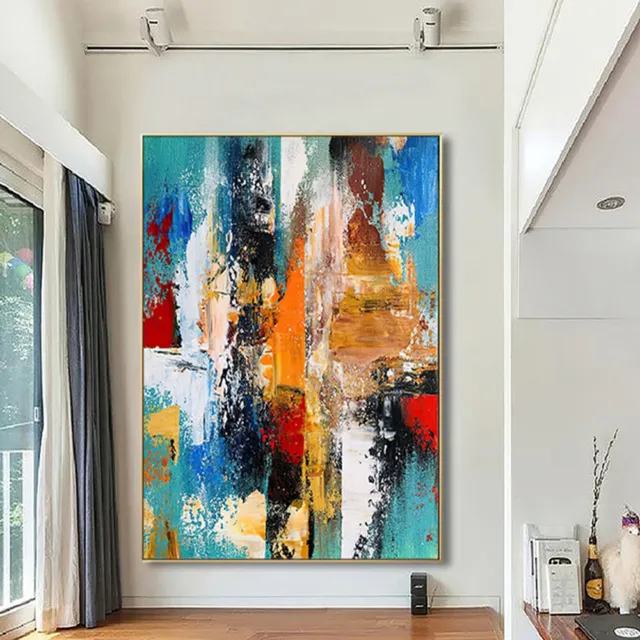 Mintura Hand Painted Abstract Oil Painting On Canvas Wall Art Picture Home Decor