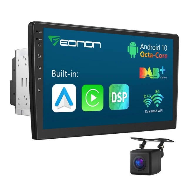 CAM+2 DIN 10.1" Android 10 8Core autoradio stereo GPS navigatore satellitare DSP DAB+ Bluetooth
