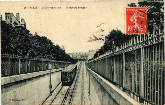 CPA Paris 15th Paris-Le Métropolitain, Boulevard Pasteur (311694)